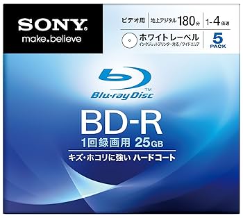 Amazon.co.jp: SONY ブルーレイディスク ビデオ用BD-R 追記型